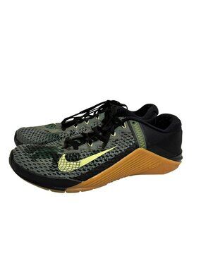 Nike Metcon 6 Training Shoes Mens US 7 EU 40 Green Black Camo Gum Sole CK9388-03